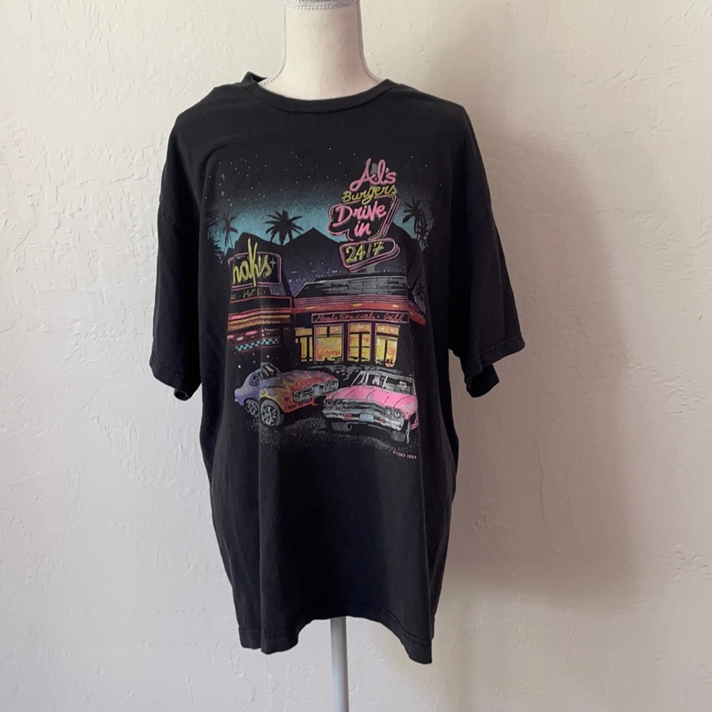 J. Galt Black “drive-in” t shirt